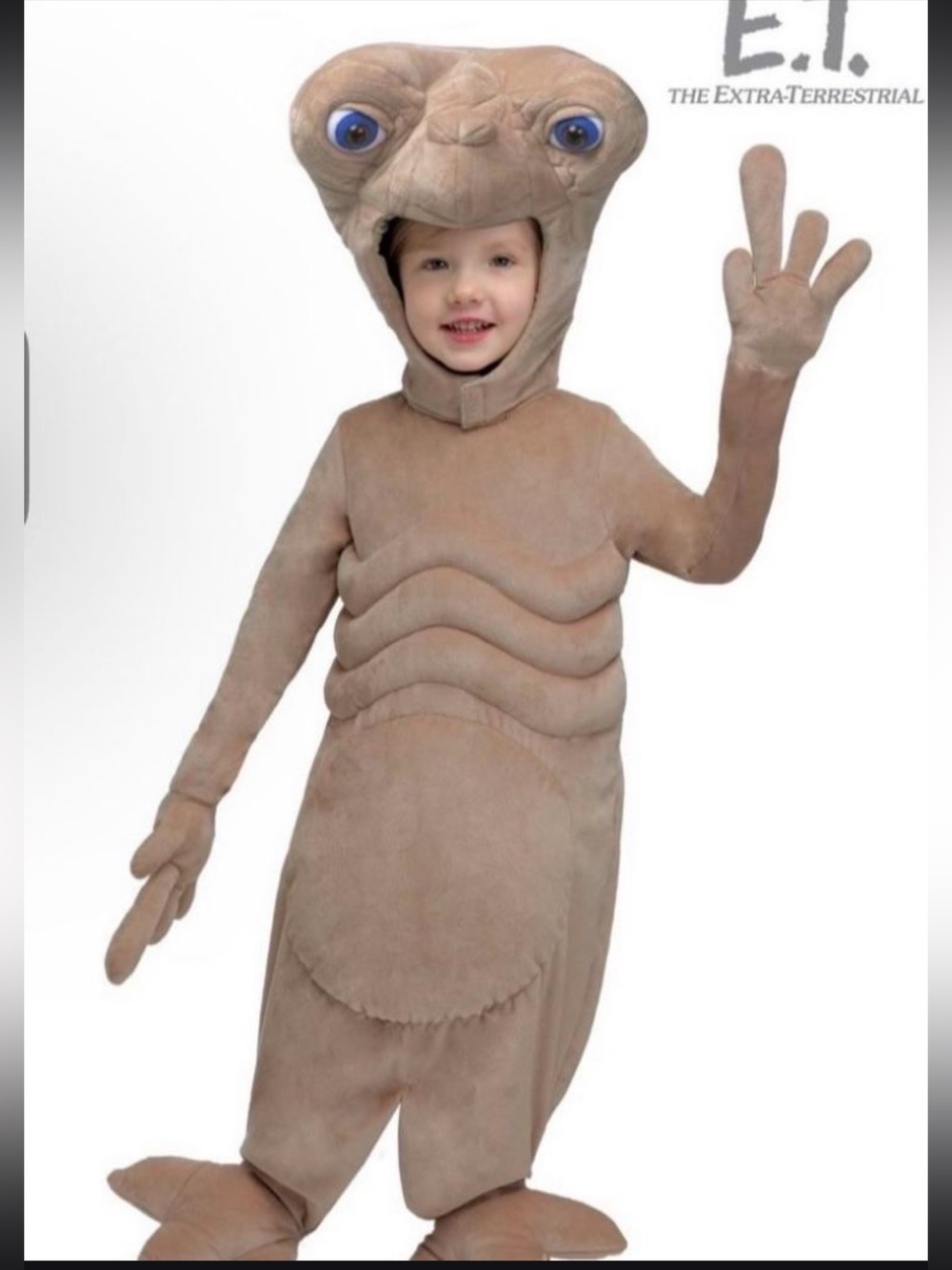 E.T. Inspired Kids Costume in Light Brown 2T